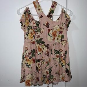 Off Shoulder Neck Strap Adorable Shirt